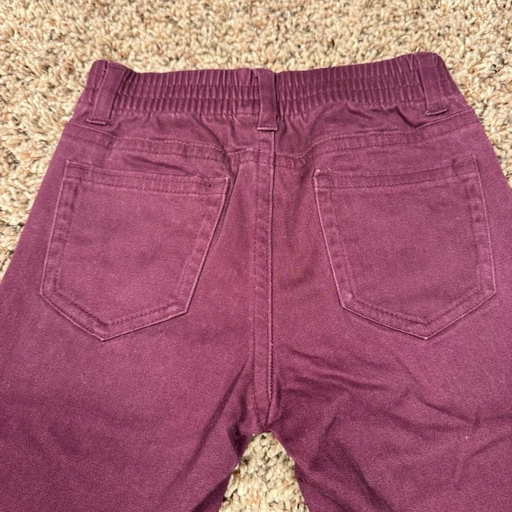 Janie and Jack Toddler Boys Maroon Twill Stretch Pants Burgundy 12-18 Months